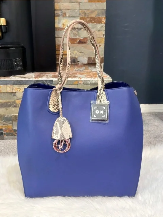 Christian Dior Python Vertical Addict Tote Bag - Picture 1 of 16